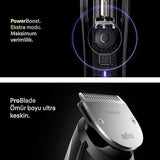 Braun Beard Trimmer Series 9, +7 Barbering Tools, 50 Lengths, ProBlade, BT9520