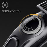 Braun BT3440 Beard Trimmer 3 With Precision Wheel, 4 Styling tools, 80 mins Runtime, Precise Styling at home, 40 length Settings - Black