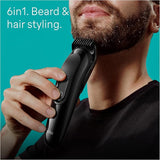 Braun All-In-One Style Kit Series 3 3410, 6-in-1 Kit for Beard, Hair & More