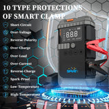 High-Capacity Multi-Function Car Jump Starter Power Bank Featuring 12V Charging and Integrated High-Power Air Pump