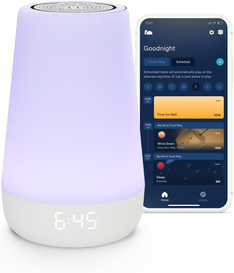 Smart Nursery Sleep Assistant & Multi-Functional Night Light – WiFi Enabled White Noise Machine, Customizable Routine Builder, and Gentle Wake-Up Clock for Toddlers & Infants