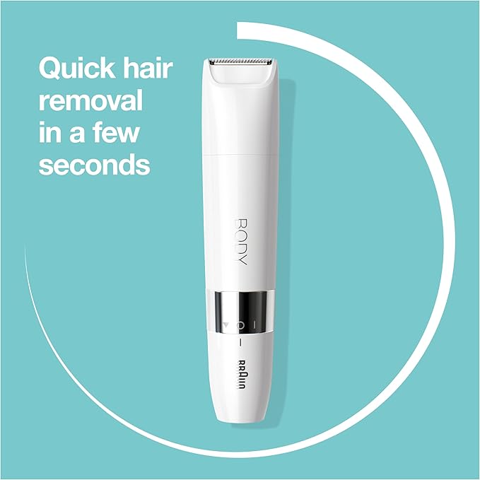 Braun Body Mini Trimmer BS1000, Electric Body Hair Removal for Everybody, for On-the-Go