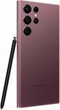 Used Samsung Galaxy S22 Ultra 5G Dual SIM Mobile Phone 256GB Android Smartphone Burgundy