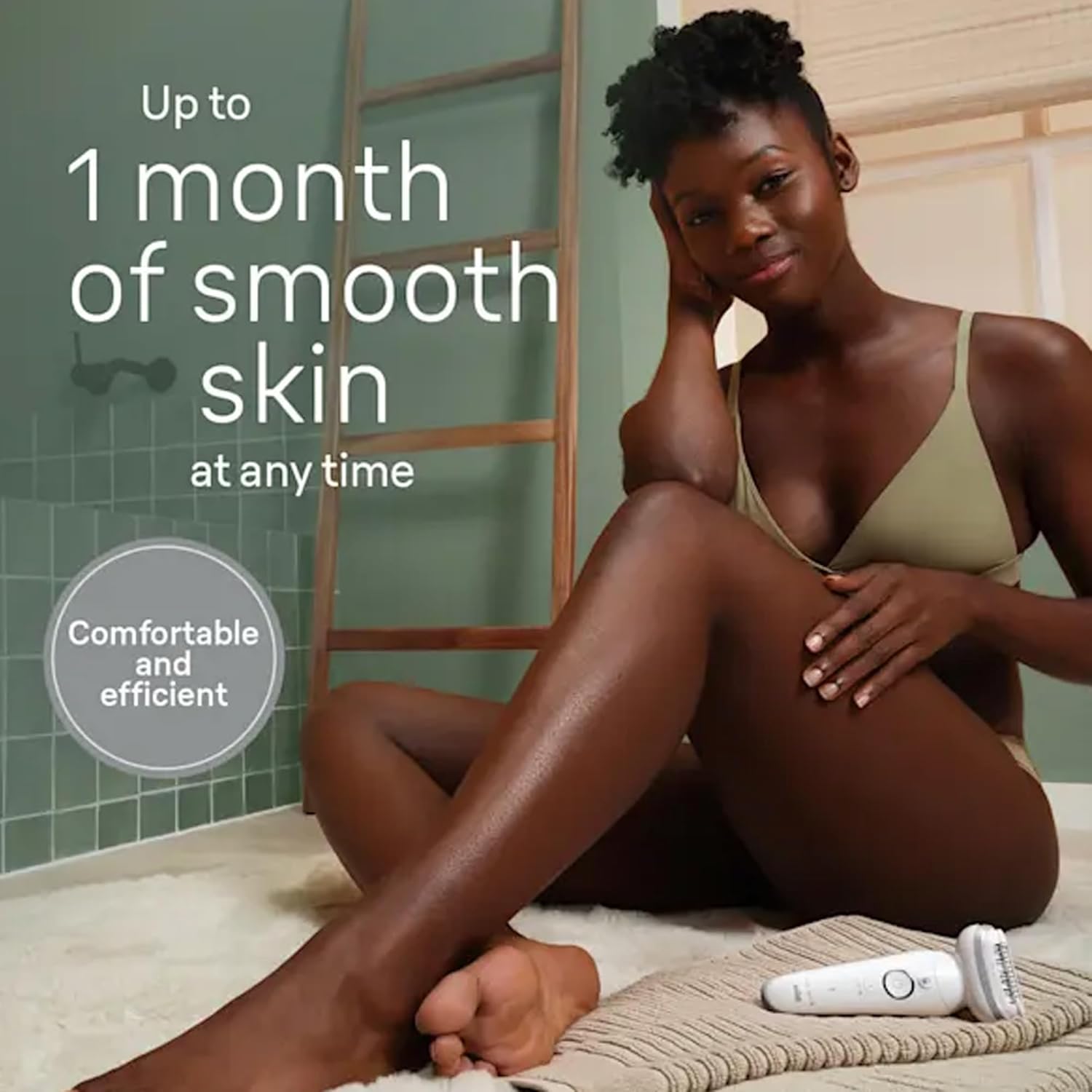 Braun Silk-épil 9 SkinSpa 9-061 Wet & Dry Epilator, Exfoliation Brush, Shaver & Trimmer Head Attachement, Pivoting Head, German Made, +5 Extra, Rechargeable Hair Removal Device - White