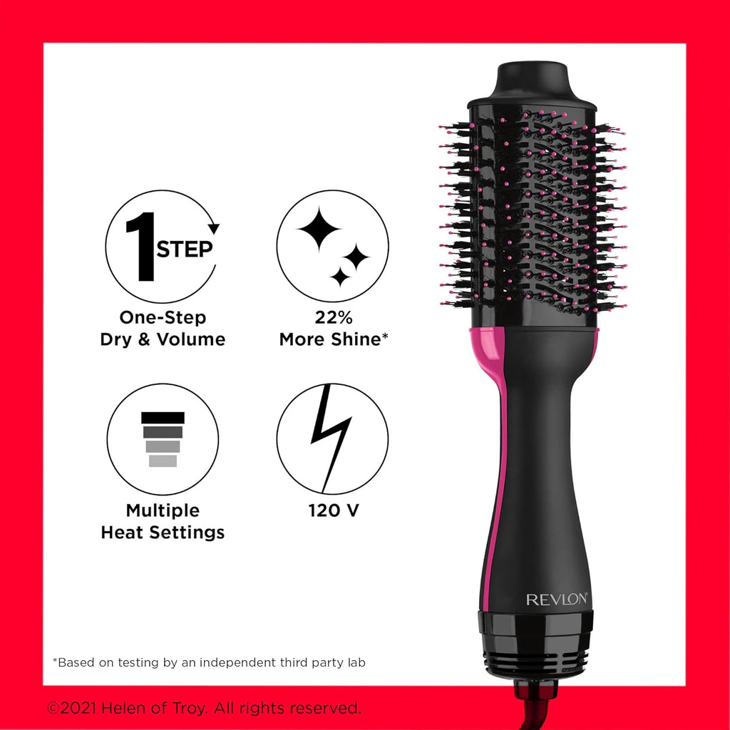 Revlon RVDR5222 One Step Hair Dryer & Volumizer, 2 heat setting plus cool setting (220-240V)