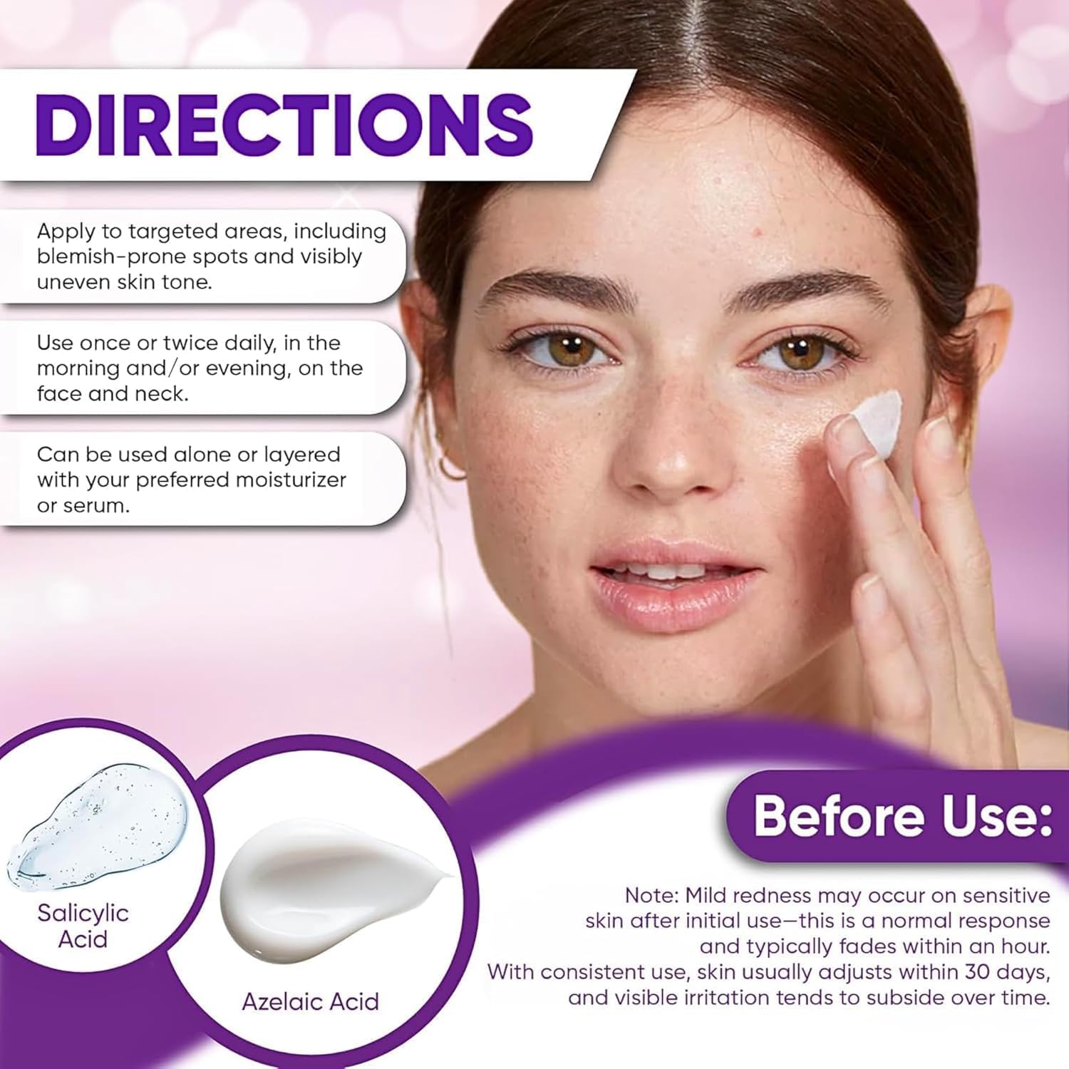 Azelaic Acid Serum 12% - Buy One Get One Free - Hyaluronic Acid & Niacinamide Facial Treatment for Redness, Dark Spots & Pore Cleansing