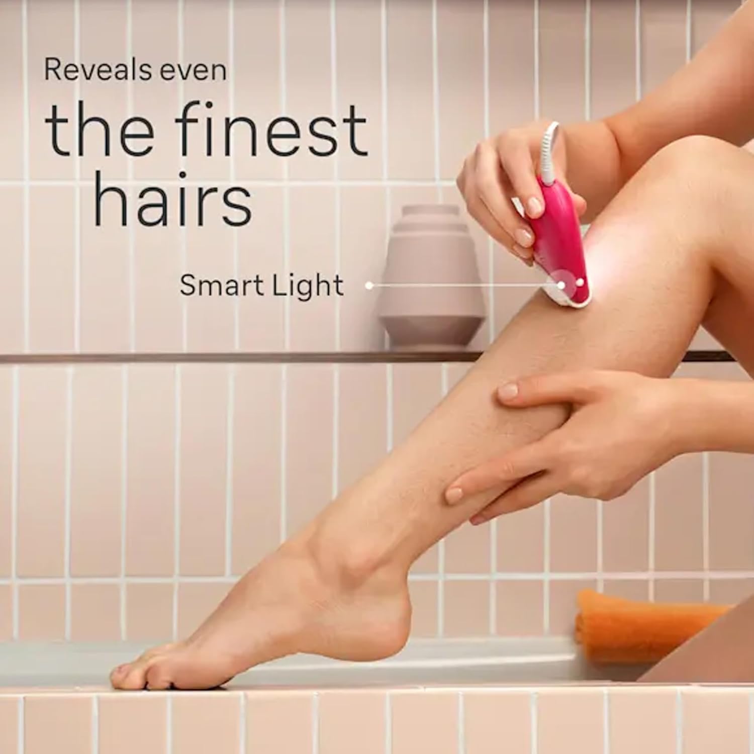 Braun Silk-épil 3 SE 3-202 Epilator, Removes Even Short Hairs From The Root, 20 MicroGrip Tweezers, Non-Stop Corded Epilator, Smart Light, Bikini Styler Included, Hair Removal Device - Pink