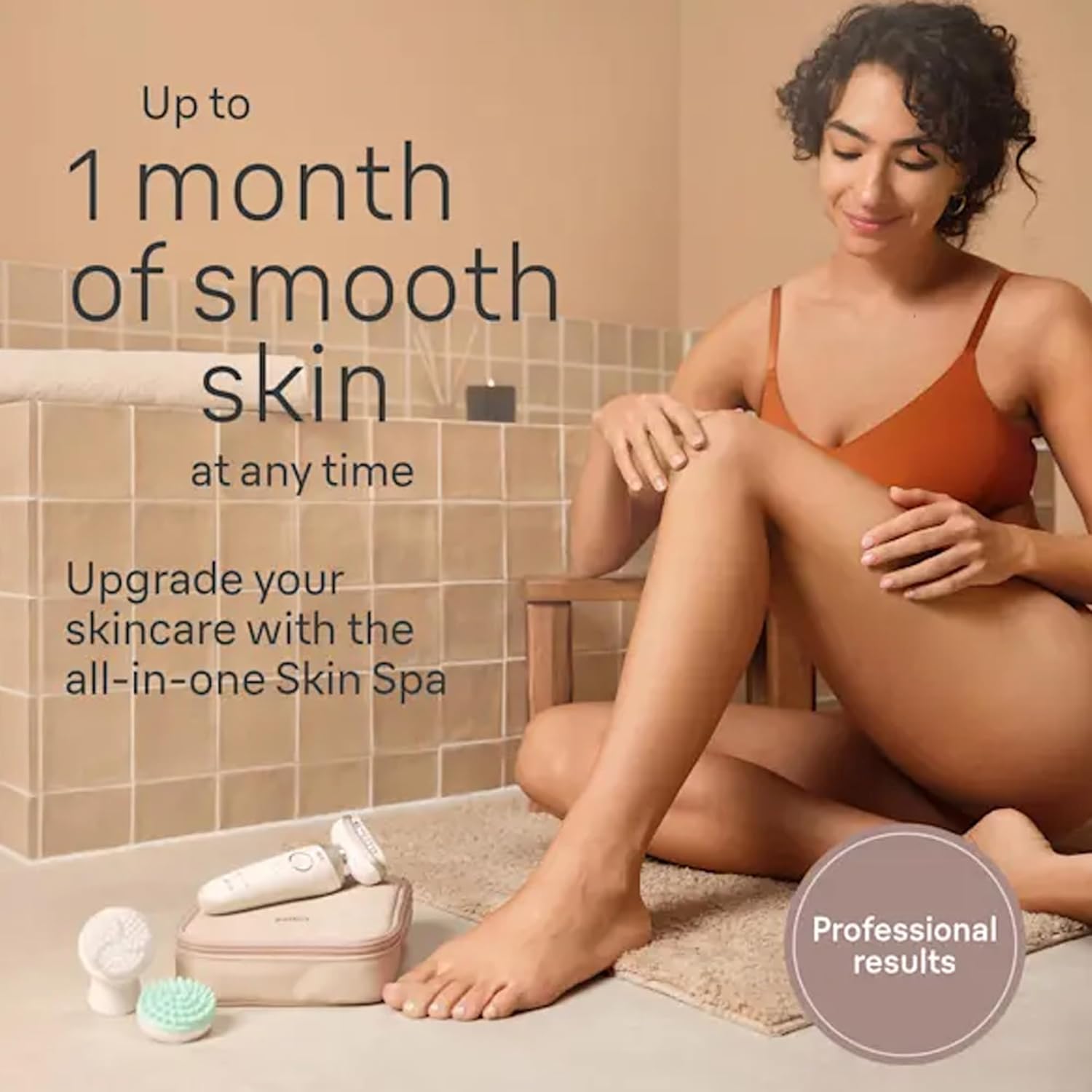 Braun Silk-épil 9 Flex 9-681 All in One Beauty Set Wet & Dry Epilator with 12 Extras Including FaceSpa, Fully Flex Head, German Made, Rechargeable Hair Removal Device - Gold