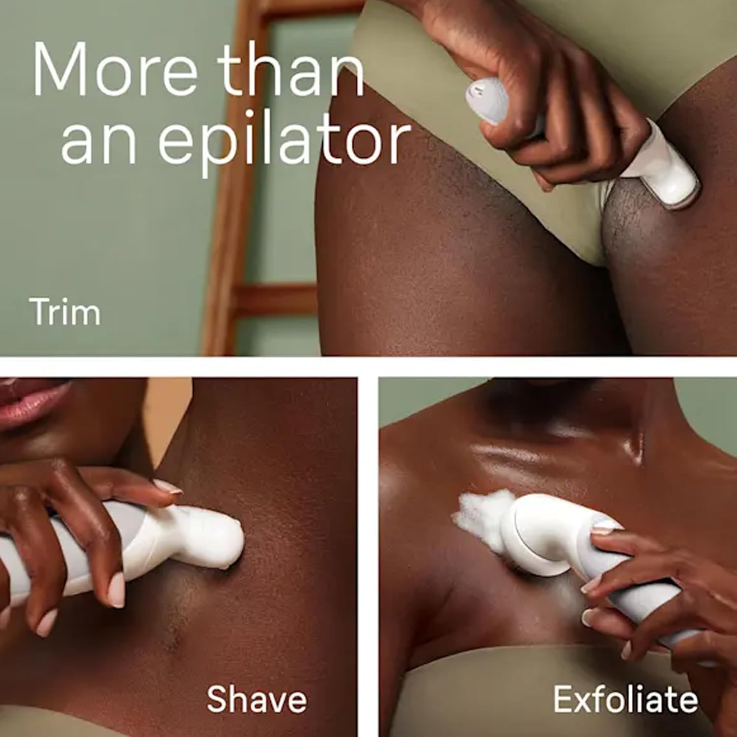 Braun Silk-épil 9 SkinSpa 9-061 Wet & Dry Epilator, Exfoliation Brush, Shaver & Trimmer Head Attachement, Pivoting Head, German Made, +5 Extra, Rechargeable Hair Removal Device - White
