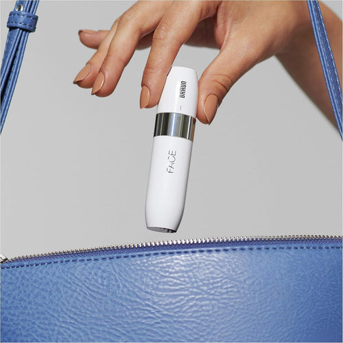 Braun Face Mini Hair Remover for Women, Efficient and Smooth Facial Hair Removal Anytime, Anywhere, Mini-Sized Design For Portability, Gifts for Women, FS1000, White