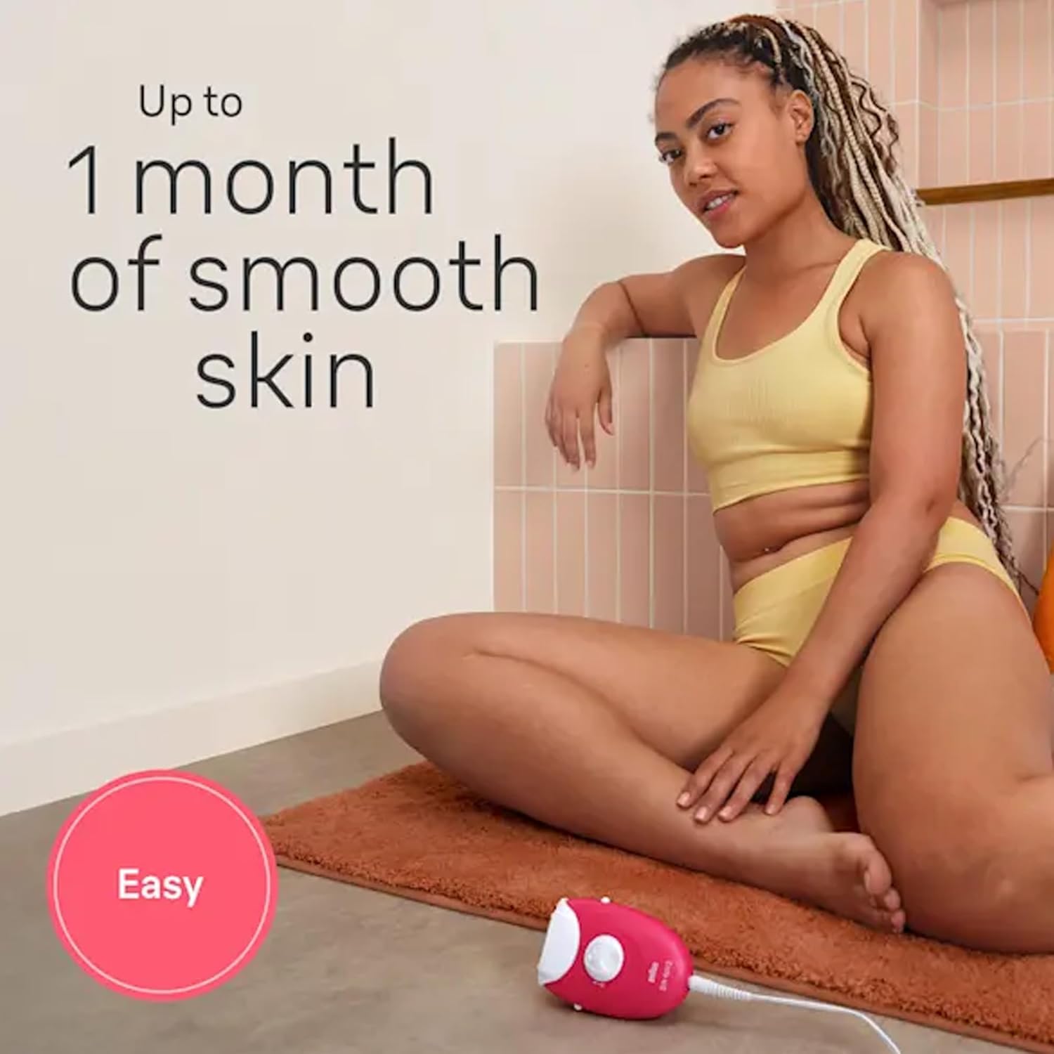 Braun Silk-épil 3 SE 3-000 Epilator, Removes Even Short Hairs From The Root, 20 MicroGrip Tweezers, Non-Stop Corded Epilator, Smart Light, Hair Removal Device - White