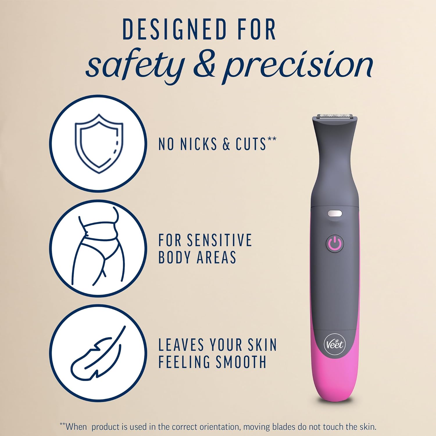 Veet Expert Electric All-in-one Trimmer, Women Hair Removal Device Bikini, Face & Eyebrows Multi-Use, USB Charging & Accessories Rechargeable, 100percent Waterproof, Designed for Wet & Dry Use