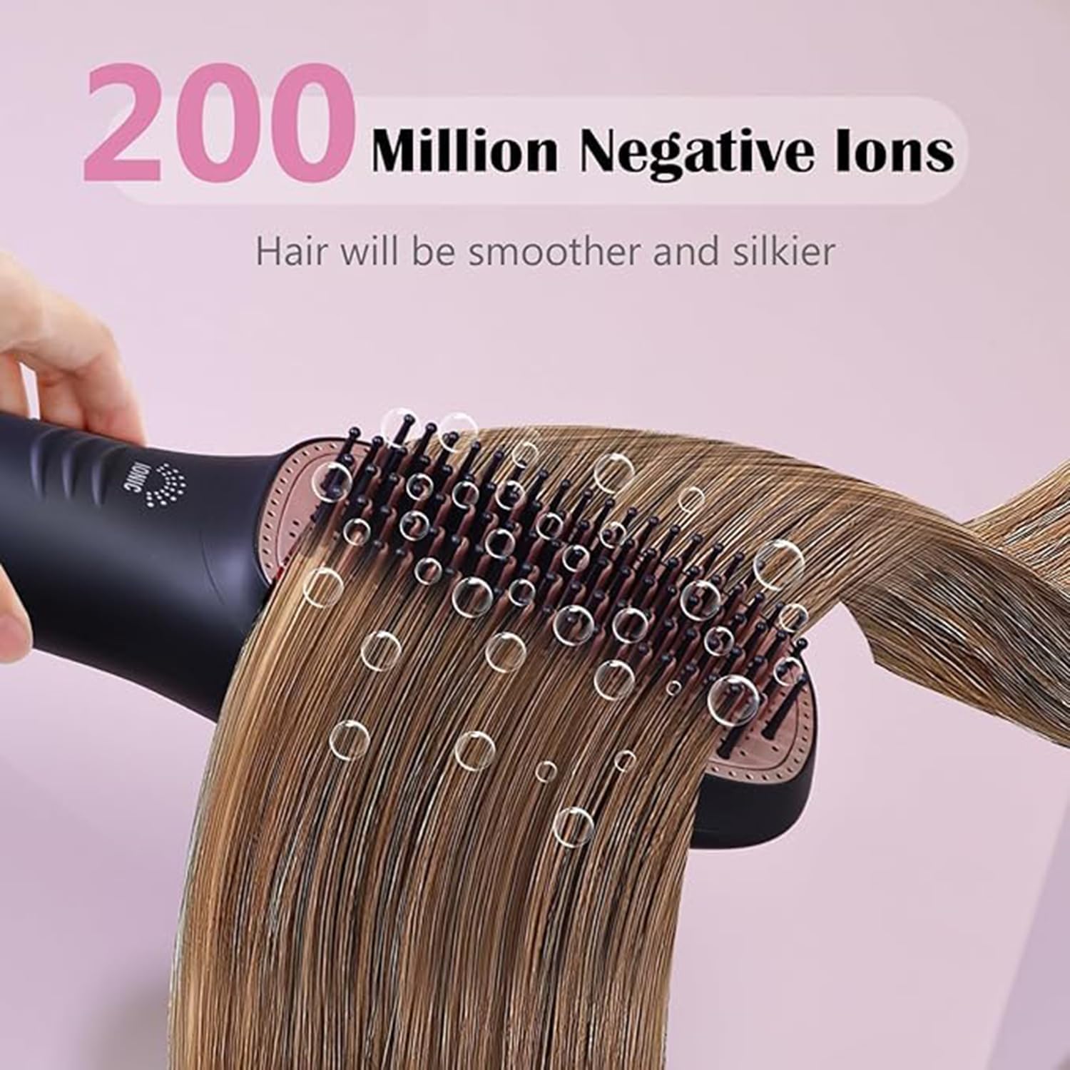 Philips 5000 Series Air Styler for Drying & Styling-in one-go, from wet to dry styling with ionic care and argan-oil infused brush, 5 attachments, Black, 2 years warranty - BHA530/03