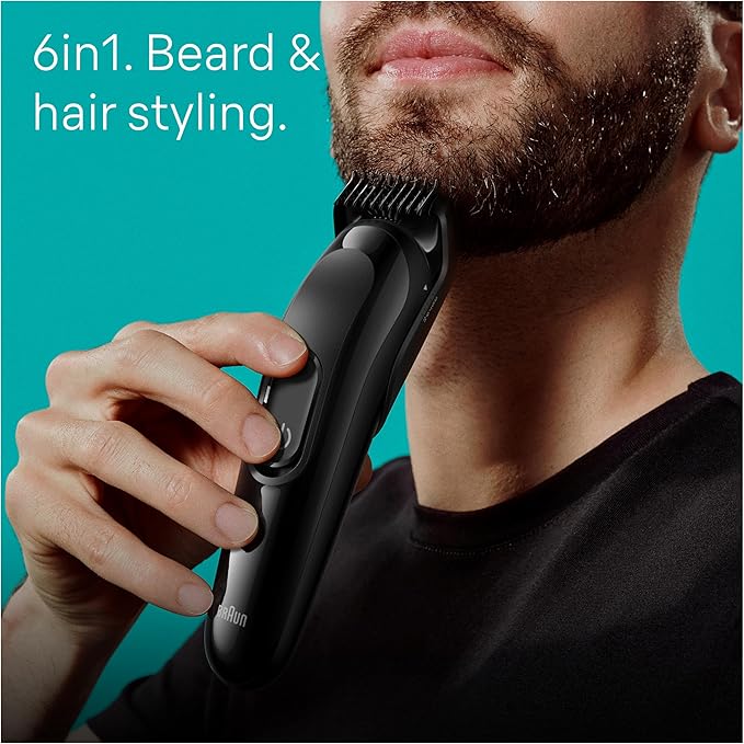 Braun All-In-One Style Kit Series 3 3410, 6-in-1 Kit for Beard, Hair & More