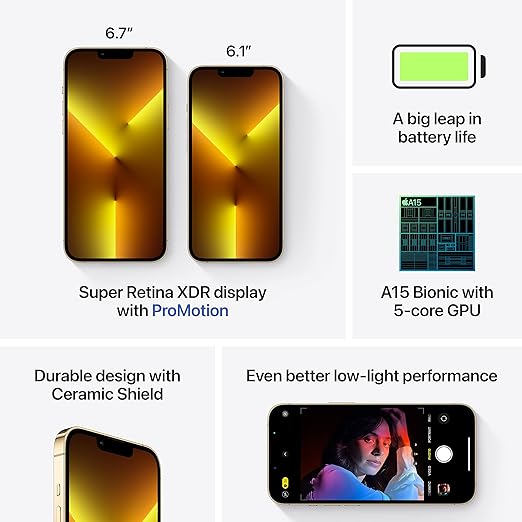 Apple (Refurbished) iPhone 13 Pro Max (256GB) - Gold