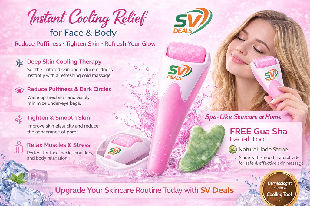 ce Roller & Gua Sha Set | Cooling Face Massage Tool