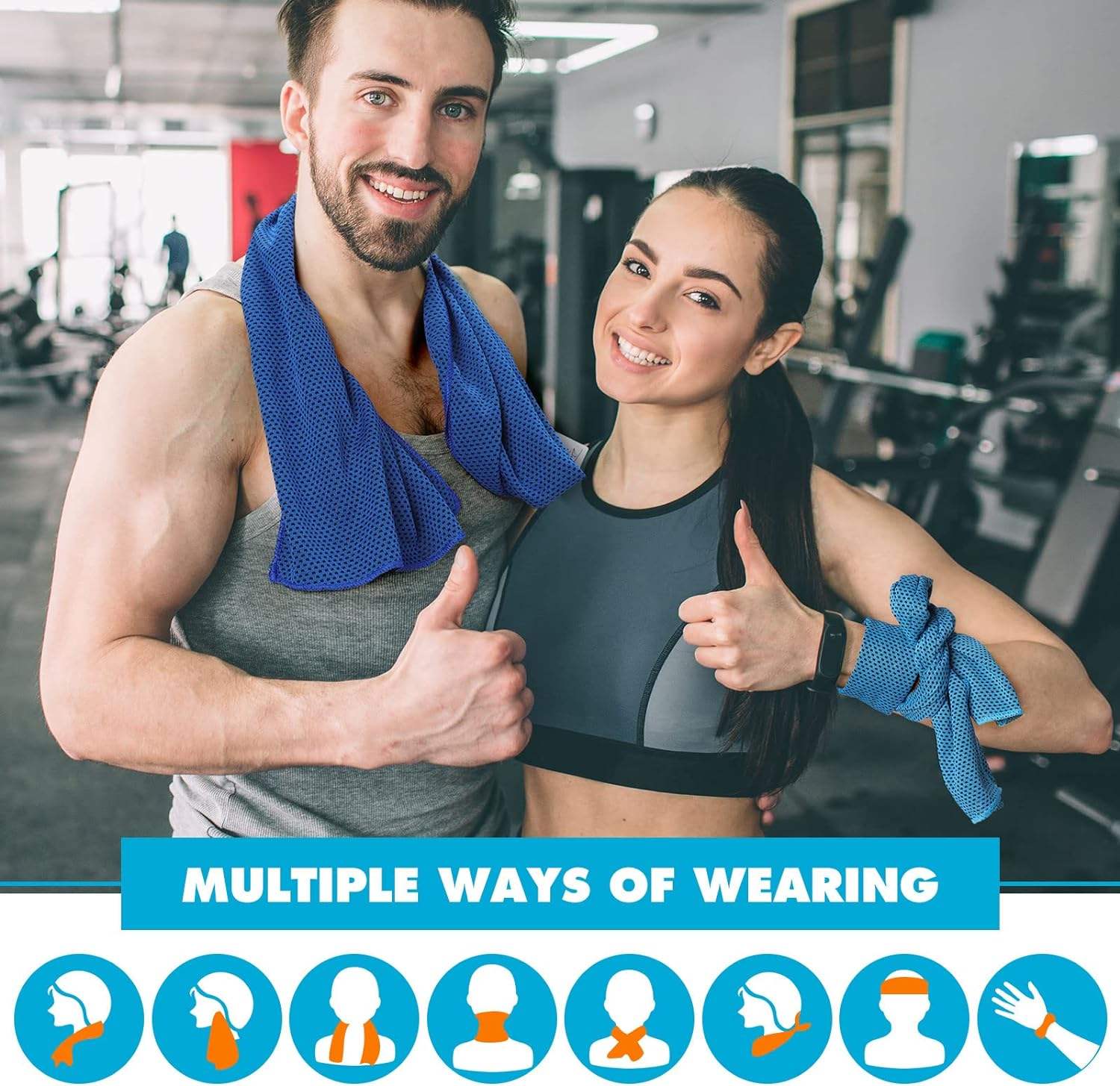 OEM Microfiber Cooling Towel - Portable Neck Towel for Workout & Sport