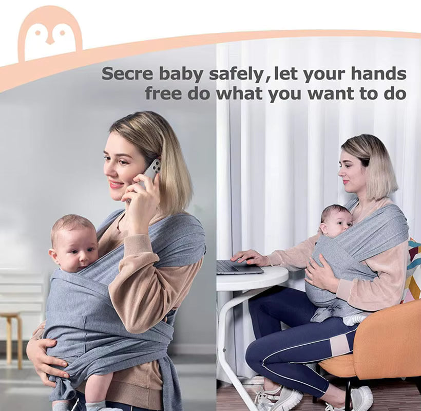 Hipseat Baby Carrier - Foldable Cotton Sling for Summer Comfort