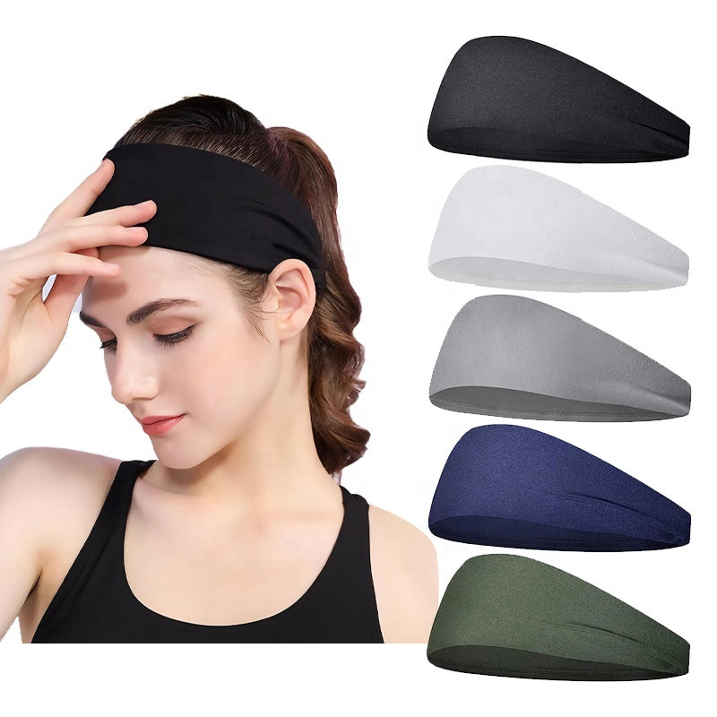Sports headband sweatband pack of 3
