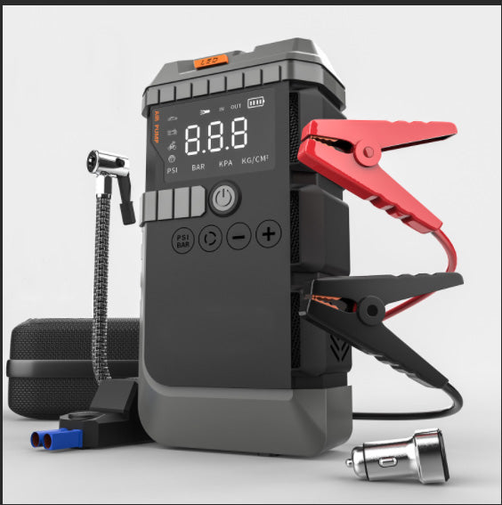Multi-Function Car Jump Starter Power Bank with Air Pump & 12V Charging