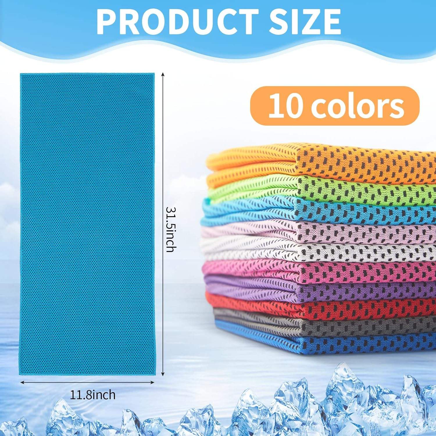 OEM Microfiber Cooling Towel - Portable Neck Towel for Workout & Sport