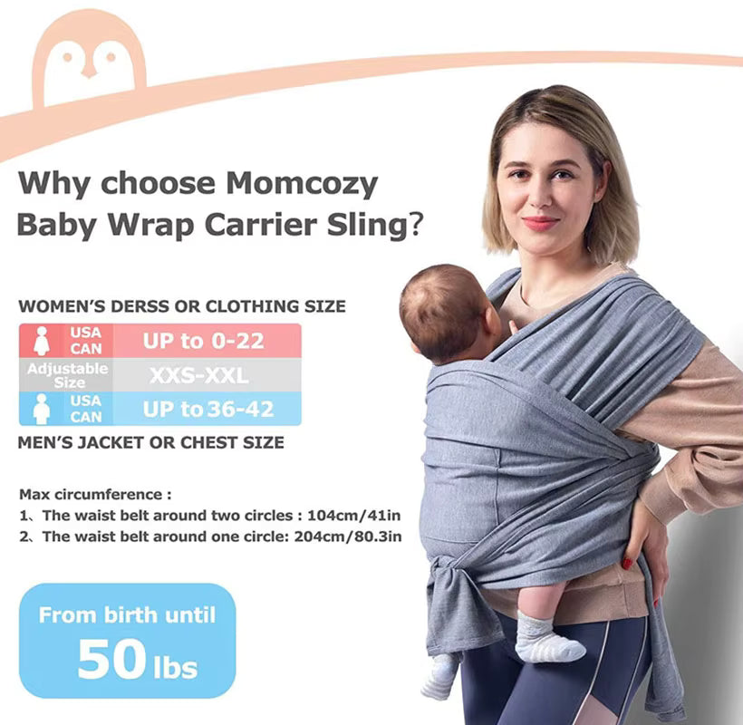 Hipseat Baby Carrier - Foldable Cotton Sling for Summer Comfort
