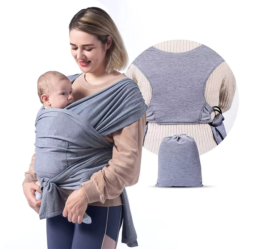 Hipseat Baby Carrier - Foldable Cotton Sling for Summer Comfort