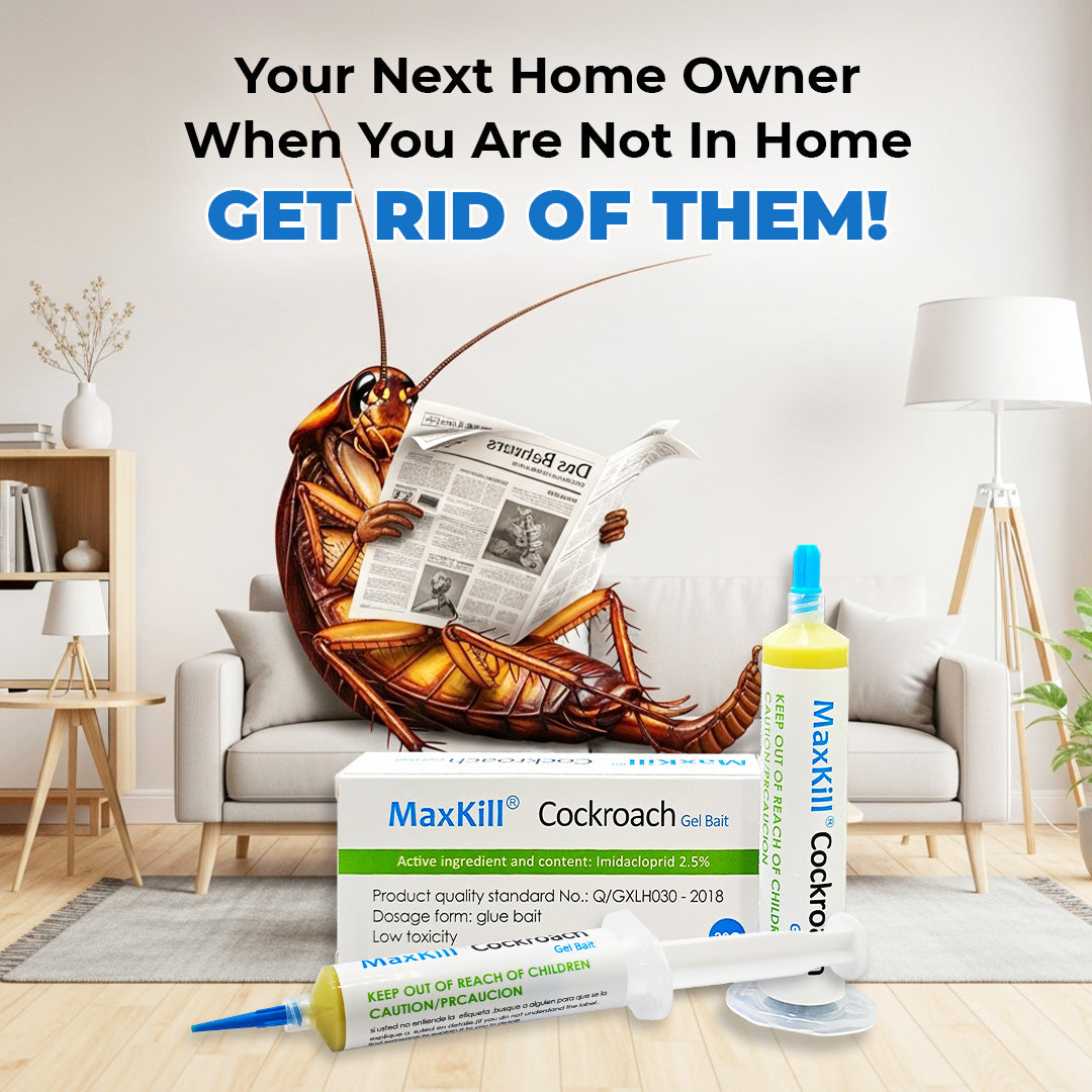 MaxKill Cockroach Gel Bait 30g – Powerful Roach Killer Gel | Long-Lasting Indoor Cockroach Control | Easy Syringe Applicator | Fast & Effective Pest Solution