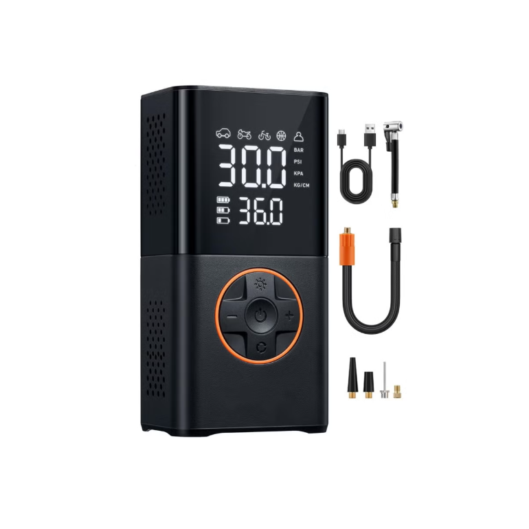 Digital Portable Air Pump for Car Tires, 150 PSI Cordless Tire Inflator with LED Light for Bike & Motorcycle – SV Deals