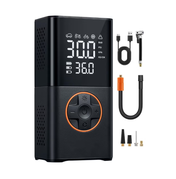 Digital Portable Air Pump for Car Tires, 150 PSI Cordless Tire Inflator with LED Light for Bike & Motorcycle – SV Deals
