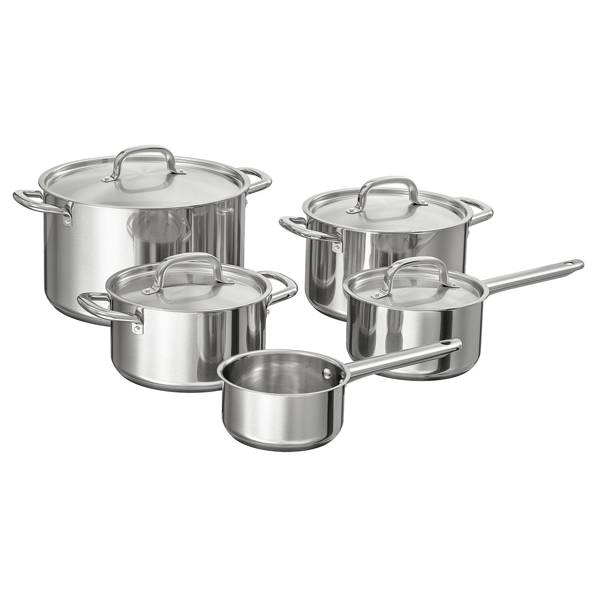 IKEA 365+ 9-Piece Cookware Set, Stainless Steel