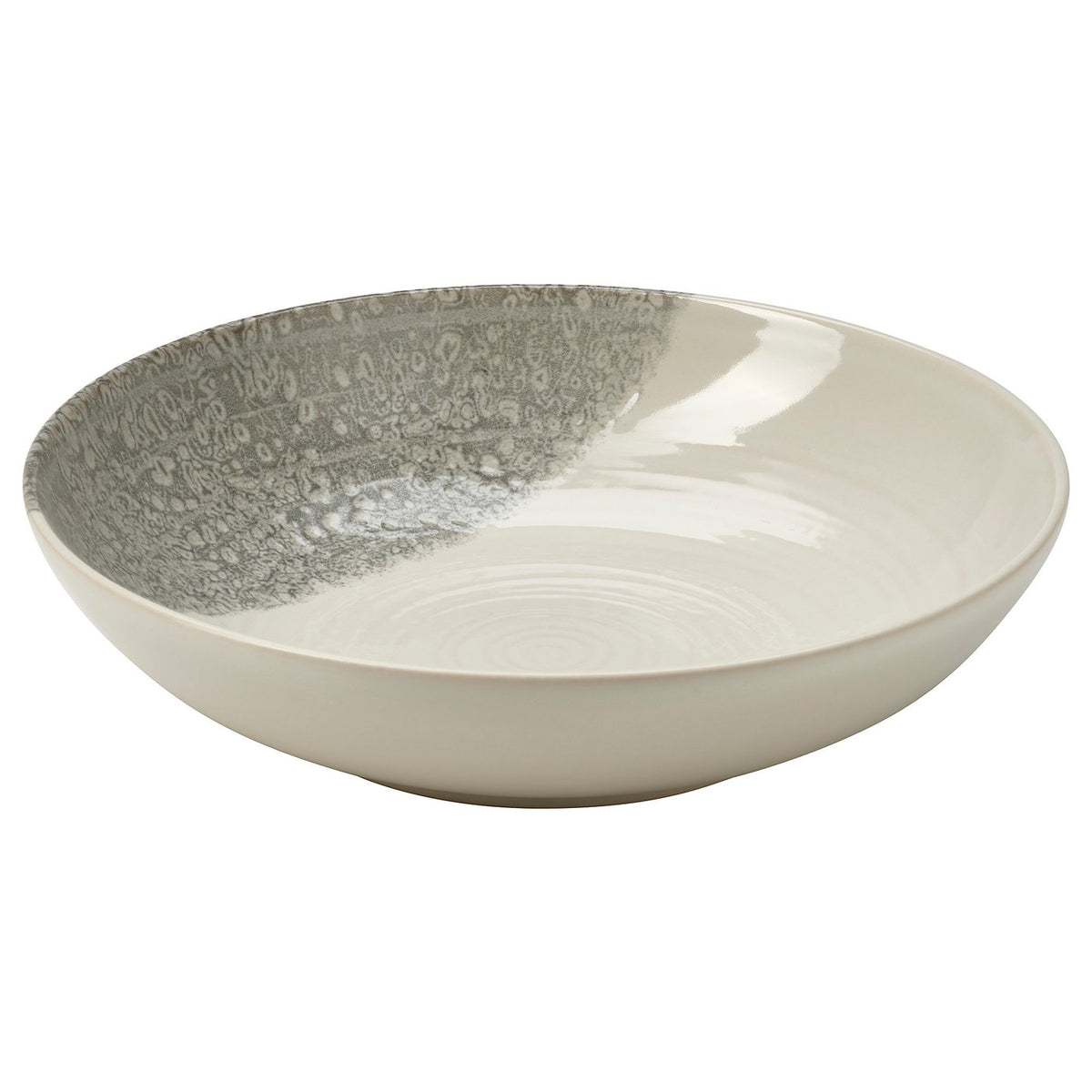 Deep Plate, Patterned Grey