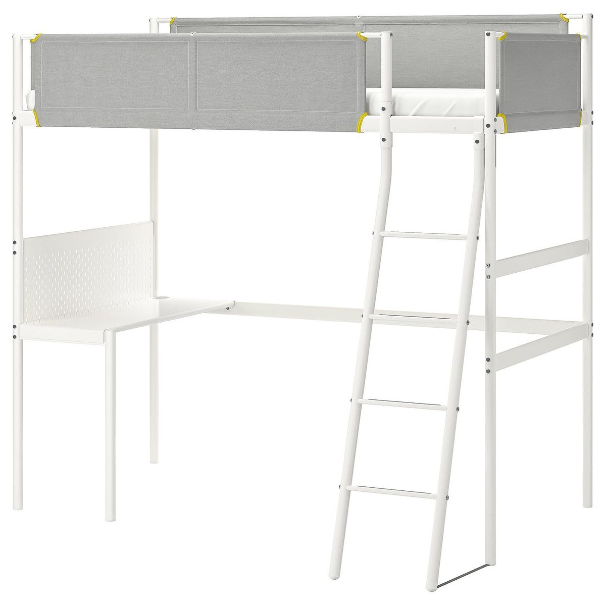 Loft Bed Frame with Desk Top